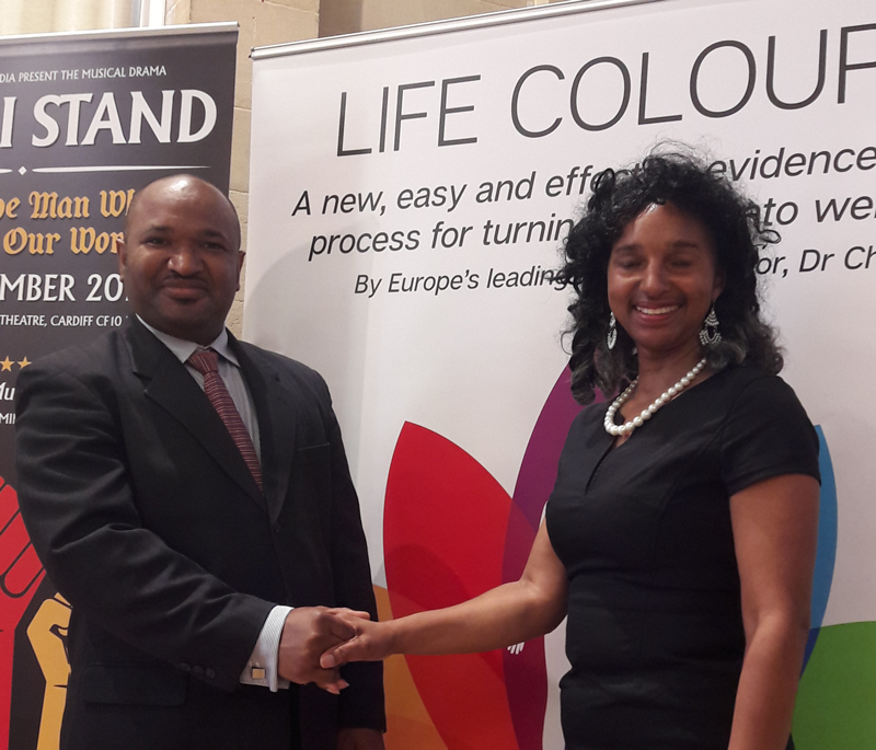 Carole with Dr Chidi Ngwaba Key Note Speaker at Improving Health and Well Being Event Carole with Dr Chidi Ngwaba Key Note Speaker at Improving Health and Well Being Event